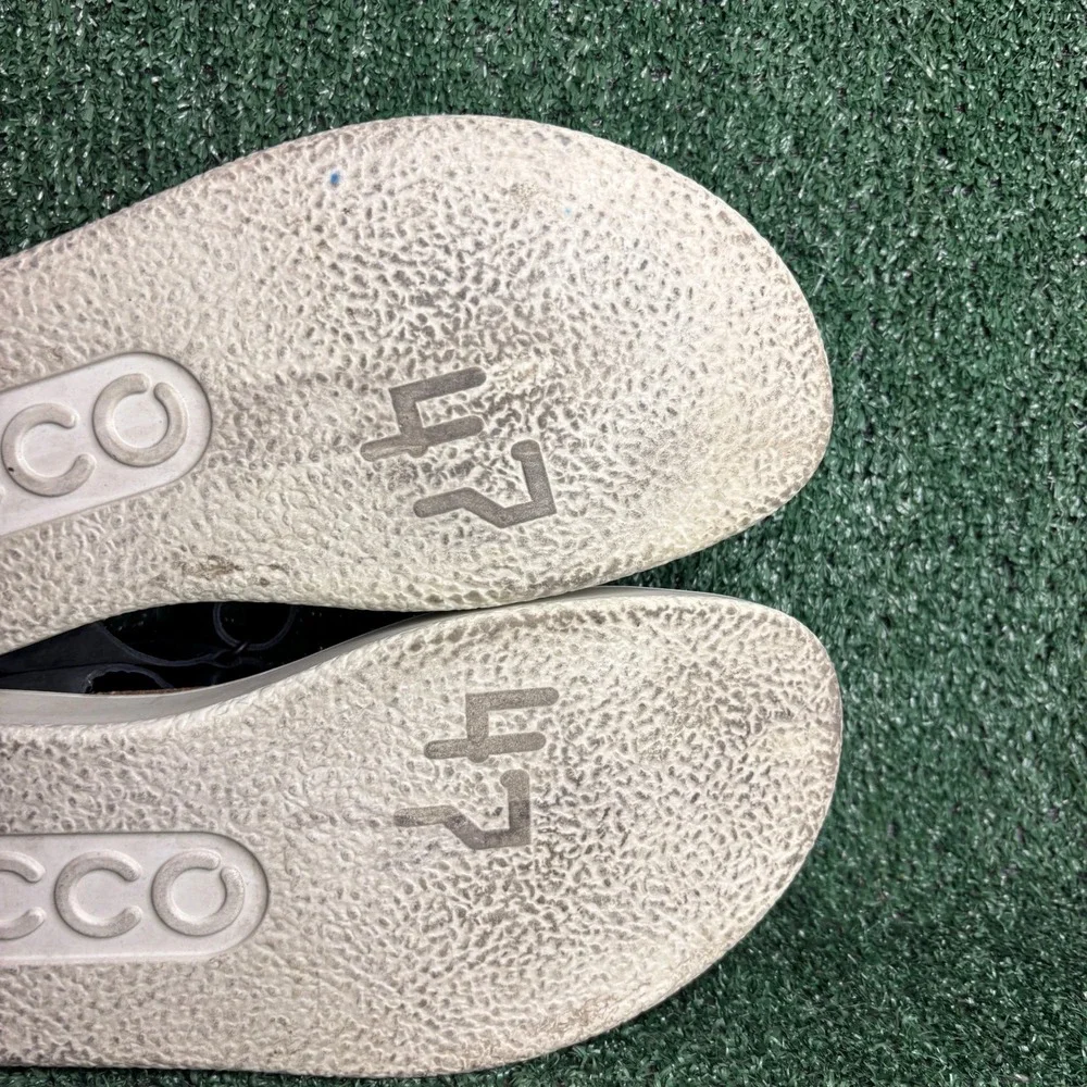 ECCO Flowt Strappy Leather Comfort Casual Walking Vacation Sandal‎ Gray Mens 13